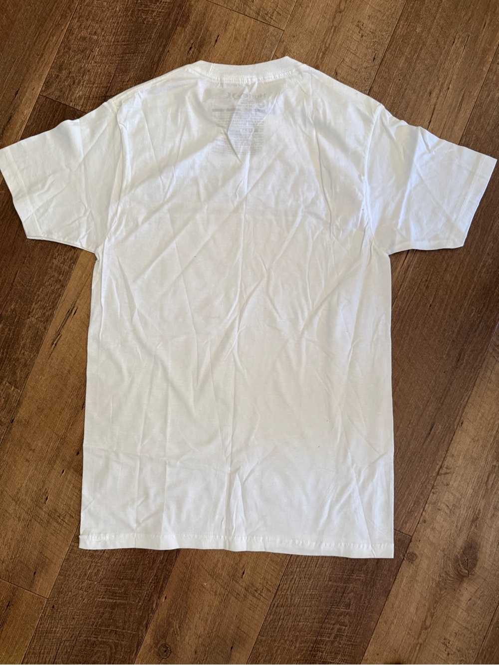 Hurley White Short-Sleeve Logo Tee with Black Print - Picture 4 of 4